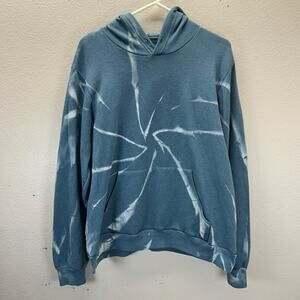 Myrrhe Sweatshirt Hoodie Tie Dye Blue White ASO Celebrities Hollywood SZ L